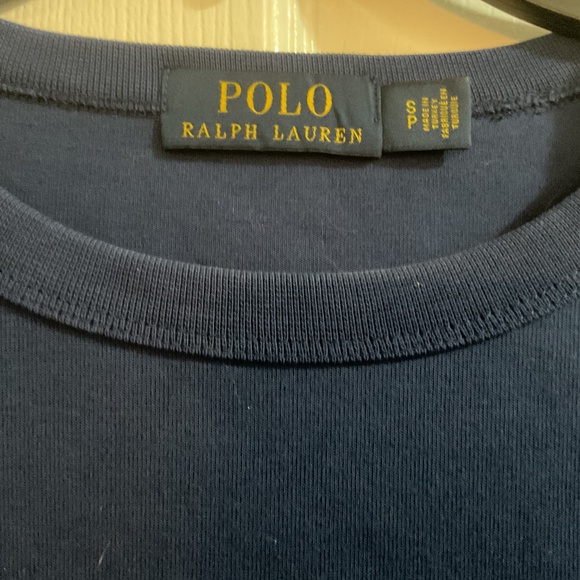 Polo Ralph Lauren Royal Blue/Black Box Crewneck Sweatshirt, Size Small - Picture 2 of 4